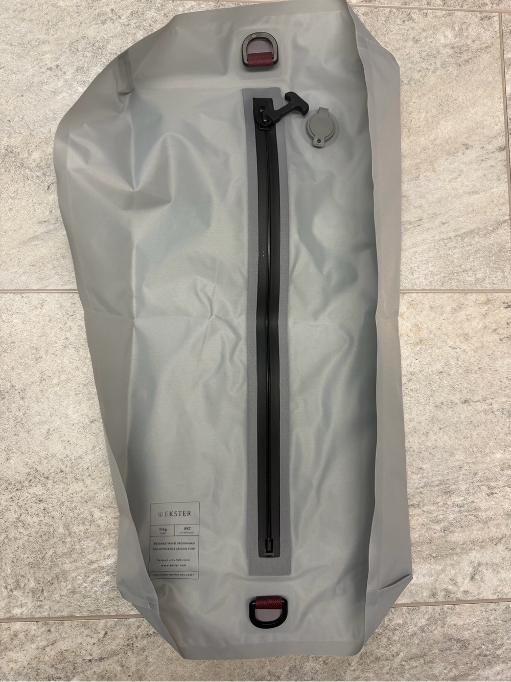 Ekster TravelPack Vacuum Bag Grey IP67 Waterproof Storage EK-VB1-GRY New